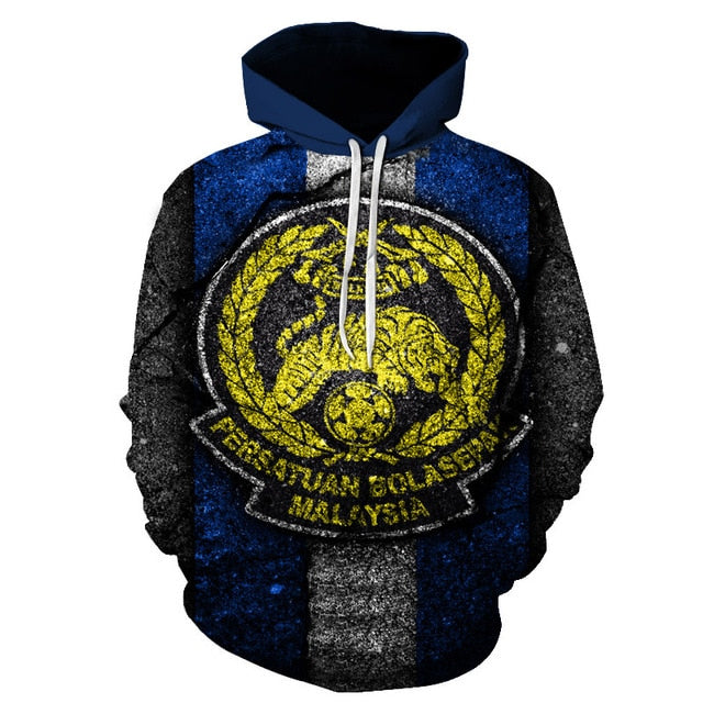 3D National Flag Hoodies